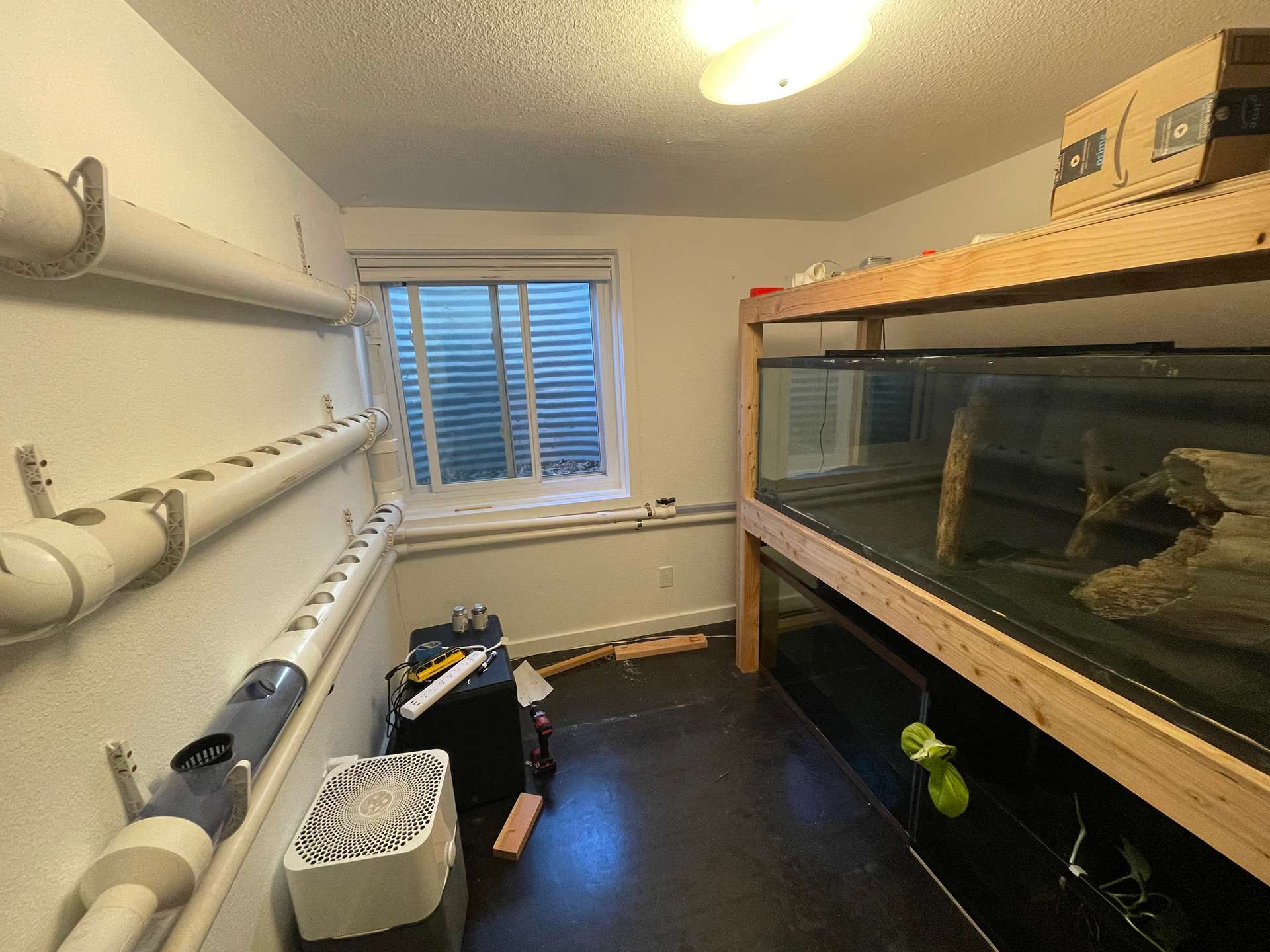 fish tanks and pvc plumbing